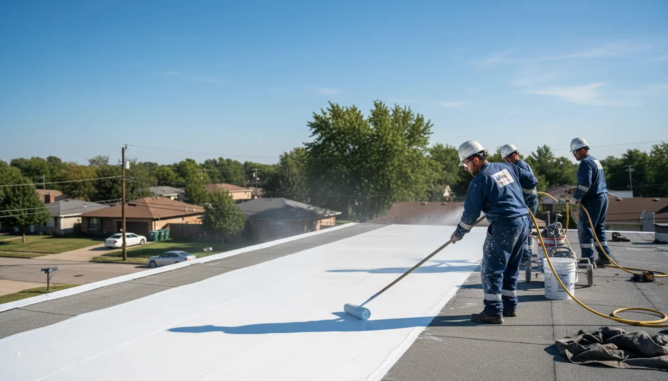 Commercial roof coating in Oakville, CT near me